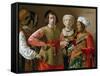 The Fortune Teller-Georges de La Tour-Framed Stretched Canvas