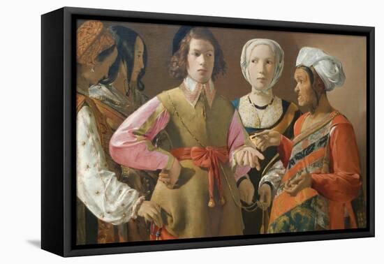 The Fortune Teller-Georges de La Tour-Framed Stretched Canvas