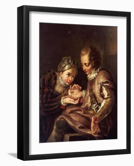 The Fortune Teller-Charles Coypel-Framed Giclee Print