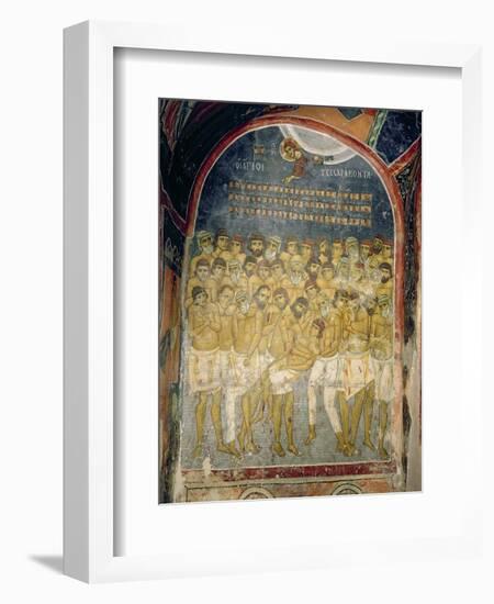 The Forty Martyrs of Sebaste-Byzantine School-Framed Giclee Print