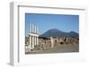 The Forum and Vesuvius Volcano, Pompeii, UNESCO World Heritage Site, Campania, Italy, Europe-Angelo Cavalli-Framed Photographic Print