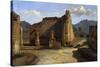 The Forum of Pompeii', C1816-1822-Achille Etna Michallon-Stretched Canvas