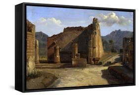 The Forum of Pompeii', C1816-1822-Achille Etna Michallon-Framed Stretched Canvas