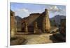 The Forum of Pompeii', C1816-1822-Achille Etna Michallon-Framed Giclee Print