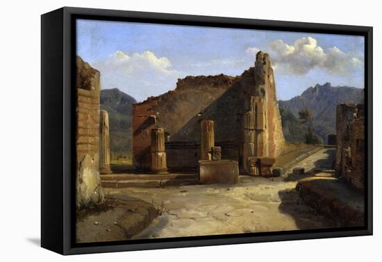 The Forum of Pompeii', C1816-1822-Achille Etna Michallon-Framed Stretched Canvas