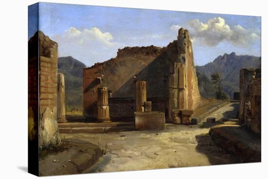 The Forum of Pompeii', C1816-1822-Achille Etna Michallon-Stretched Canvas