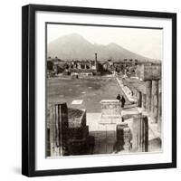 The Forum of Pompeii, Italy, 1894-null-Framed Premium Giclee Print