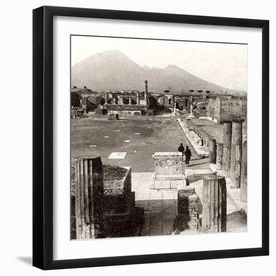 The Forum of Pompeii, Italy, 1894-null-Framed Premium Giclee Print