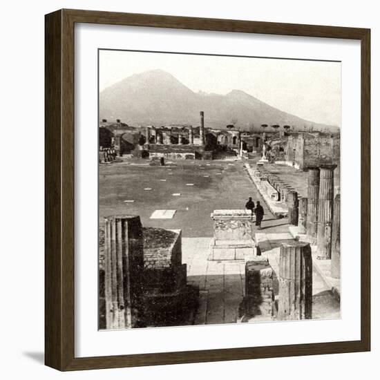 The Forum of Pompeii, Italy, 1894-null-Framed Giclee Print