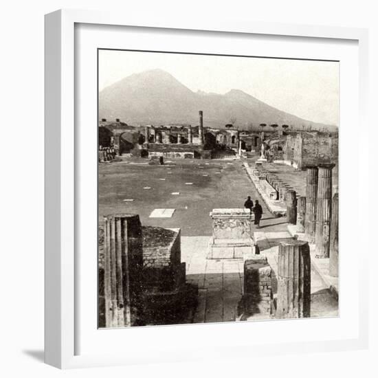 The Forum of Pompeii, Italy, 1894-null-Framed Giclee Print