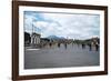 The Forum of Pompeii with Mount Vesuvius in the Background, Pompeii, Campania, Italy-Oliviero Olivieri-Framed Photographic Print