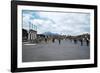 The Forum of Pompeii with Mount Vesuvius in the Background, Pompeii, Campania, Italy-Oliviero Olivieri-Framed Photographic Print