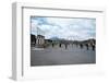 The Forum of Pompeii with Mount Vesuvius in the Background, Pompeii, Campania, Italy-Oliviero Olivieri-Framed Premium Photographic Print