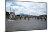 The Forum of Pompeii with Mount Vesuvius in the Background, Pompeii, Campania, Italy-Oliviero Olivieri-Mounted Premium Photographic Print