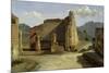 The Forum of Pompeii-Achille Etna Michallon-Mounted Giclee Print