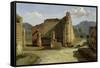 The Forum of Pompeii-Achille Etna Michallon-Framed Stretched Canvas