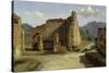 The Forum of Pompeii-Achille Etna Michallon-Stretched Canvas