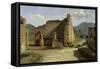 The Forum of Pompeii-Achille Etna Michallon-Framed Stretched Canvas