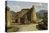 The Forum of Pompeii-Achille Etna Michallon-Stretched Canvas