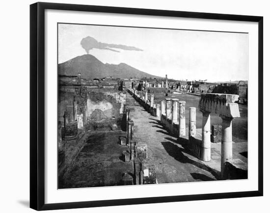 The Forum, Pompeii, Italy, 1893-John L Stoddard-Framed Giclee Print