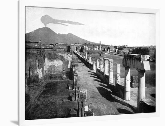 The Forum, Pompeii, Italy, 1893-John L Stoddard-Framed Giclee Print