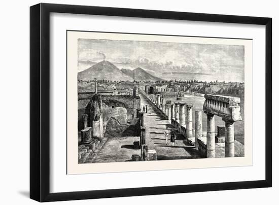 The Forum Pompeii-null-Framed Giclee Print