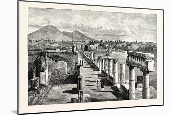 The Forum Pompeii-null-Mounted Giclee Print