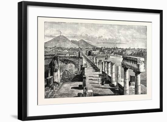 The Forum Pompeii-null-Framed Giclee Print