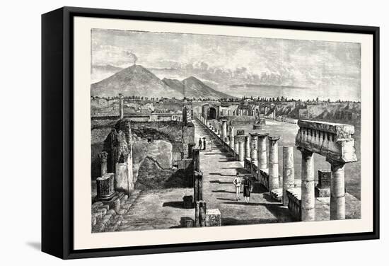 The Forum Pompeii-null-Framed Stretched Canvas