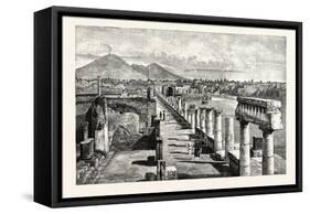 The Forum Pompeii-null-Framed Stretched Canvas