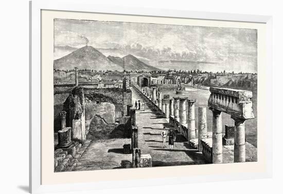 The Forum Pompeii-null-Framed Giclee Print
