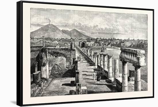 The Forum Pompeii-null-Framed Stretched Canvas