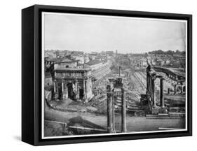 The Forum, Rome, Late 19th Century-John L Stoddard-Framed Stretched Canvas