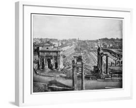 The Forum, Rome, Late 19th Century-John L Stoddard-Framed Giclee Print