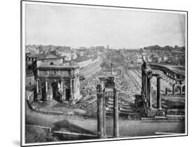 The Forum, Rome, Late 19th Century-John L Stoddard-Mounted Giclee Print