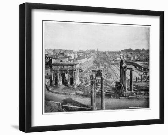 The Forum, Rome, Late 19th Century-John L Stoddard-Framed Giclee Print