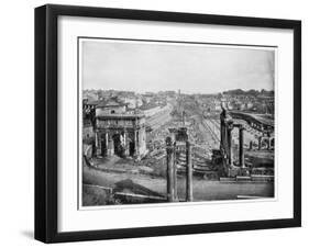 The Forum, Rome, Late 19th Century-John L Stoddard-Framed Giclee Print