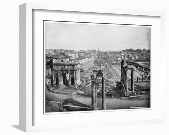 The Forum, Rome, Late 19th Century-John L Stoddard-Framed Giclee Print