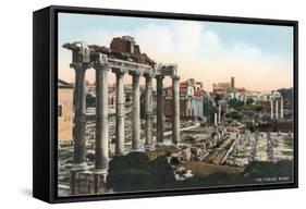 The Forum, Rome-null-Framed Stretched Canvas