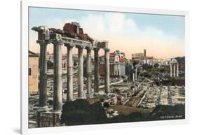 The Forum, Rome-null-Framed Art Print