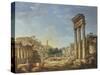 The Forum, Rome-Giovanni Paolo Pannini-Stretched Canvas