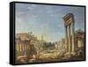 The Forum, Rome-Giovanni Paolo Pannini-Framed Stretched Canvas