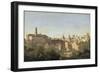 The Forum Seen from the Farnese Gardens, Rome, 1826-Jean-Baptiste-Camille Corot-Framed Giclee Print