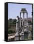 The Forum, Unesco World Heritage Site, Rome, Lazio, Italy-Roy Rainford-Framed Stretched Canvas