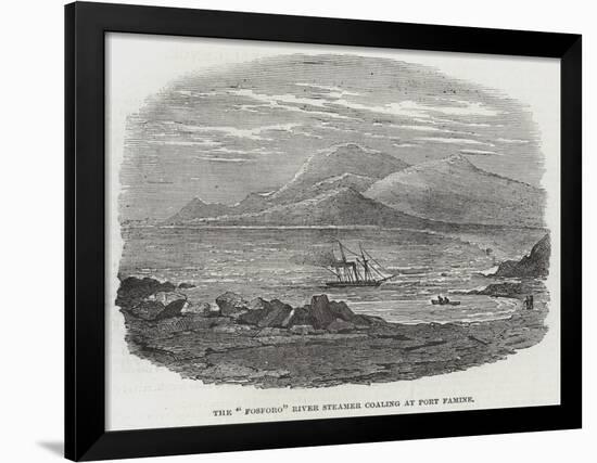 The Fosforo River Steamer Coaling at Port Famine-null-Framed Giclee Print