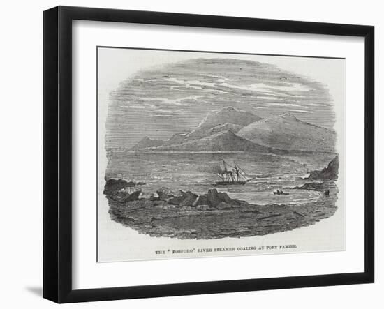 The Fosforo River Steamer Coaling at Port Famine-null-Framed Giclee Print