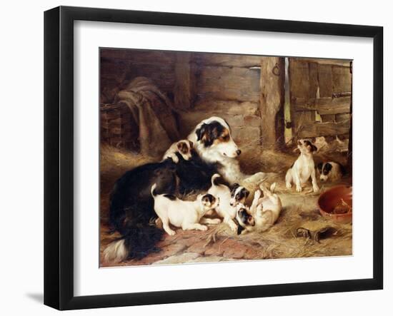 The Foster Mother, 1887-Walter Hunt-Framed Giclee Print