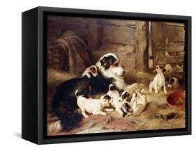 The Foster Mother, 1887-Walter Hunt-Framed Stretched Canvas