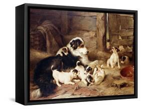 The Foster Mother, 1887-Walter Hunt-Framed Stretched Canvas