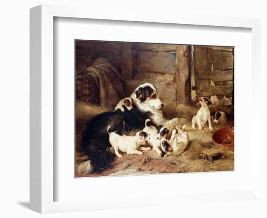 The Foster Mother, 1887-Walter Hunt-Framed Giclee Print